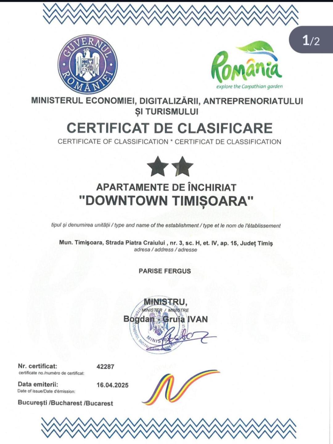 Apartament Down Town Timișoara Zewnętrze zdjęcie